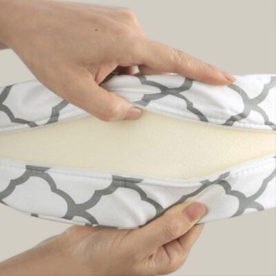 Coussin de Grossesse - PregnancyFoamPillow™ - Nuage Gris
