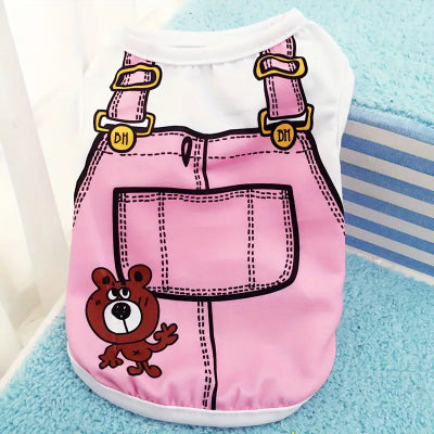 VETEMENT POUR CHIEN - ChicouPet™ - Salopette Rose