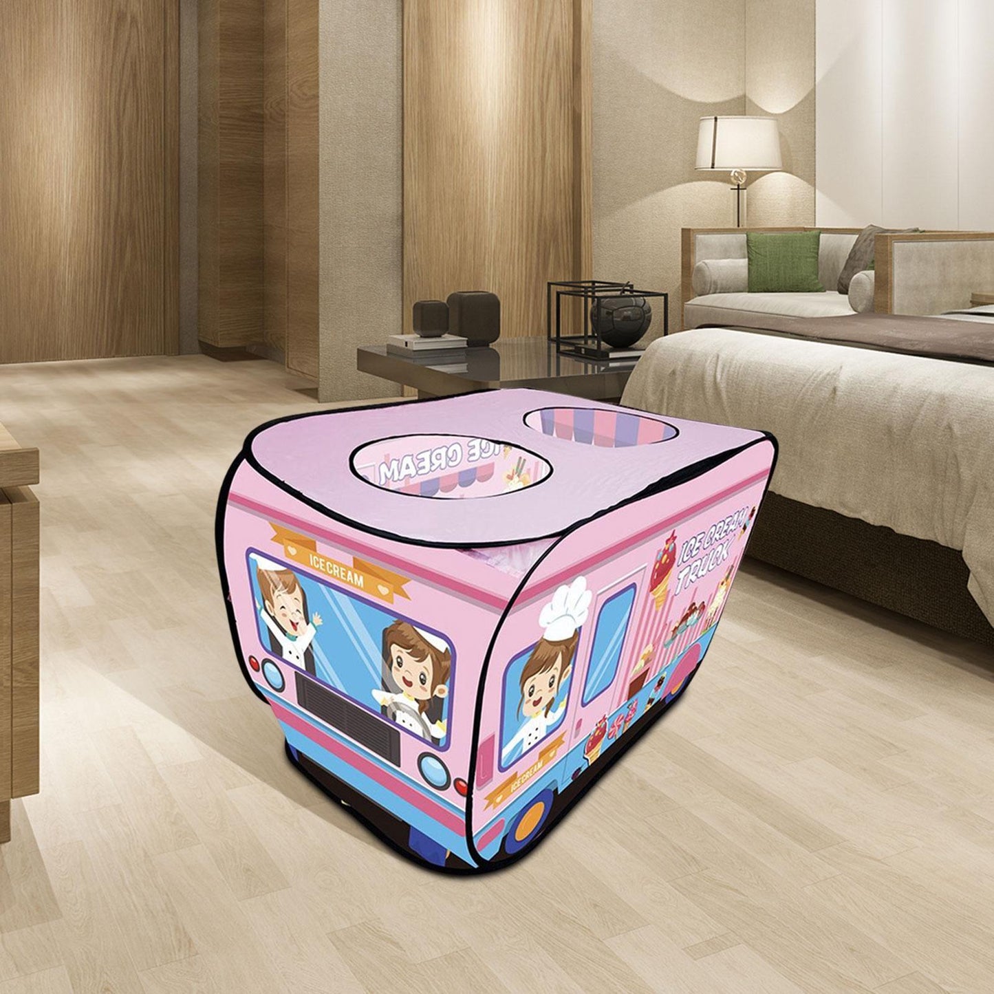 Tente de Jeu Enfant - TenteMagik™ - Camion de Glace Rose