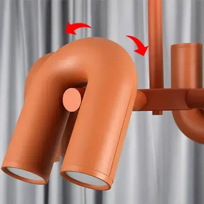 Lustre Plafond - CreativeU-shapedChandelier™ - Orange
