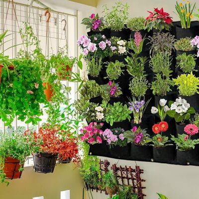 Jardin Vertical - PocketsWallPlanter™ - Noir