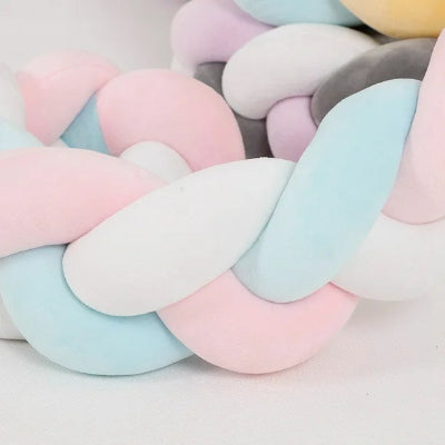 Tresse de Lit - WrapNest™ - Blanc Bleu Rose