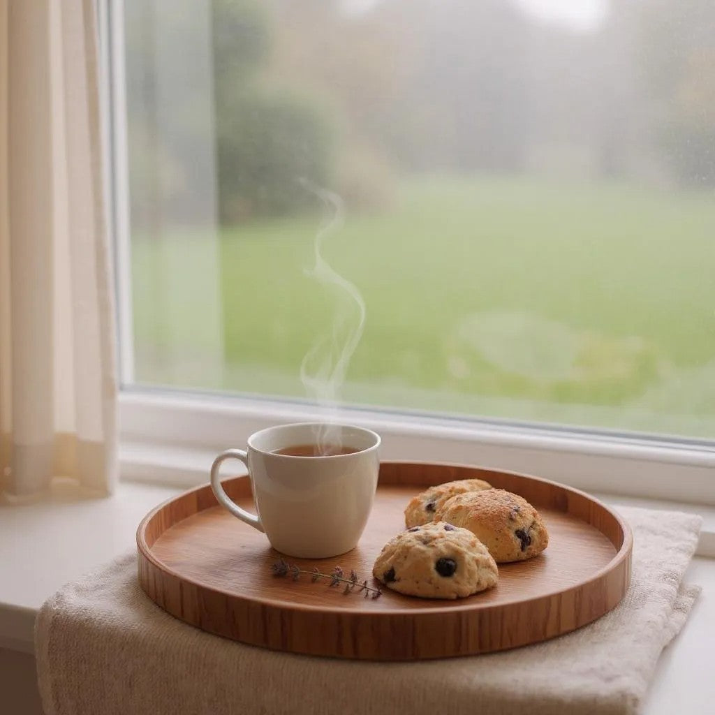 Plateau de Service - WoodCircleTray™ - Marron