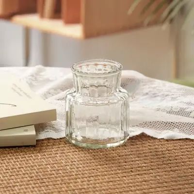 Vase en verre transparent - CreativeGlassVase™ - Style A