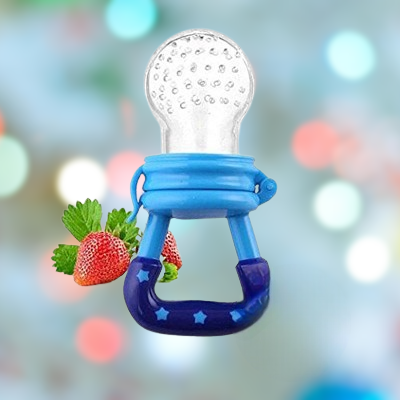 Sucette bebe - BabySiliconeFeeder™ - Bleu