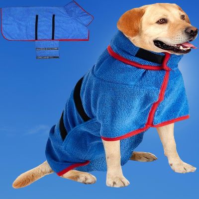 Peignoir pour Chien - DogDryingTowel™ - Bleu