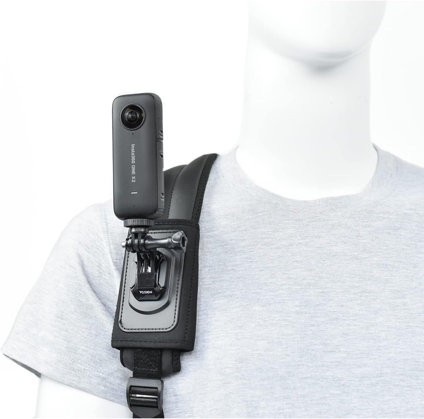 Clip de Sac à Dos - StrapMount360™ - Noir