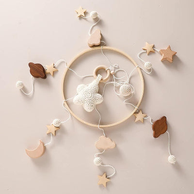 MOBILE LIT BEBE - RainbowDream™ - Etoile Blanche