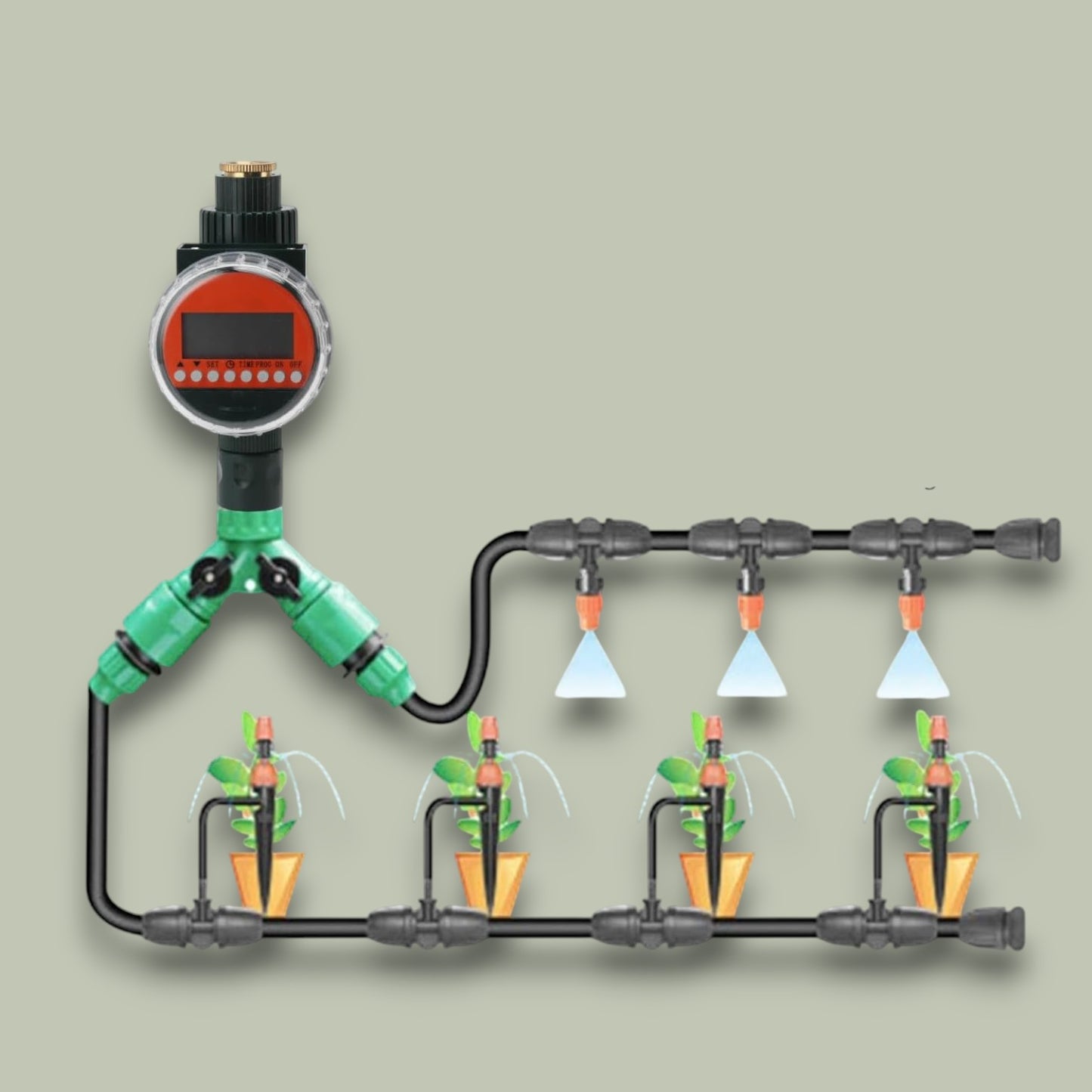 Programmateur Arrosage - AquaSmart™ - Vert Foncé