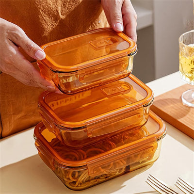 BOITE DE CONSERVATION ALIMENTAIRE - GlassSealBox™ - Marron