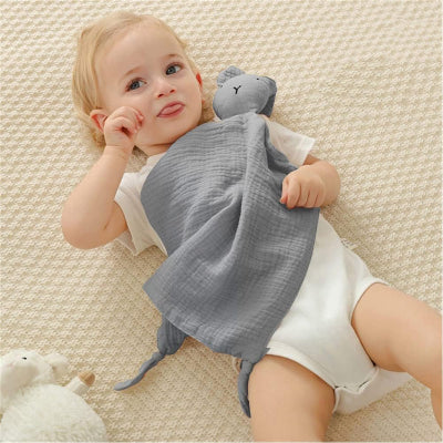 DOUDOU BEBE - BabyMousseline™ - Gris
