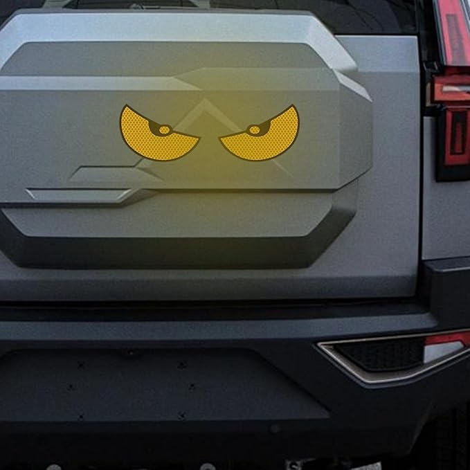 Sticker Voiture - EyeAlert™ - Jaune