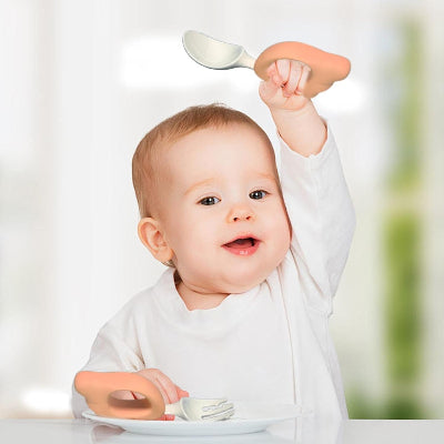 CUILLERE BEBE - LittleUtensils™ - Rose