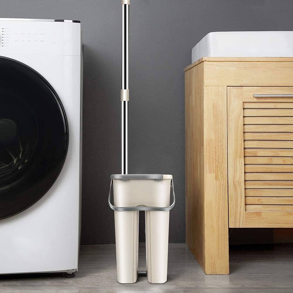 Balai et Seau Essoreur - SwiftClean™ - Beige
