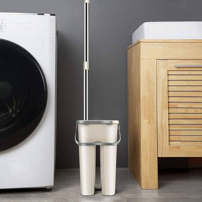 Balai et Seau Essoreur - SwiftClean™ - Beige