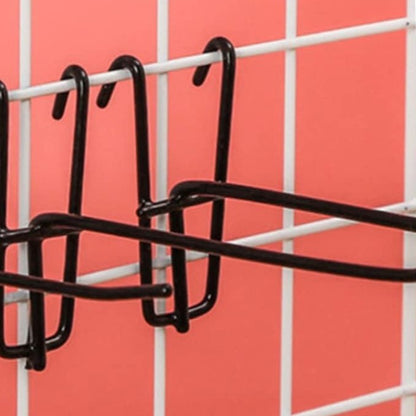 Rangement Mural - ClutterGrid™ - Crochets Noirs