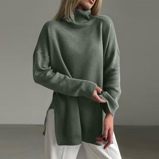 Pull - CozyTurtleneck™ - Vert Olive