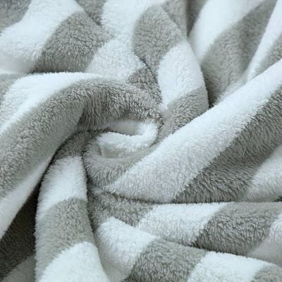 Serviette Microfibre - PetTowel™ - Rayures Gris Clair