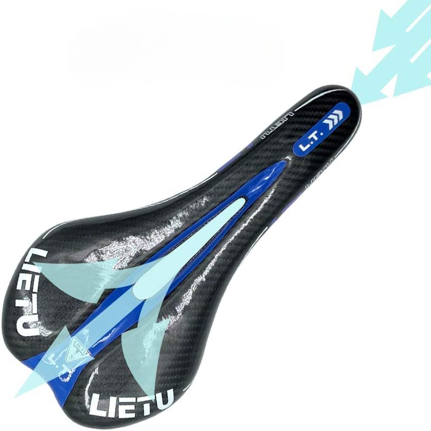 Selle de Vélo - BicycleSaddle™ - Fibre de carbone Bleu