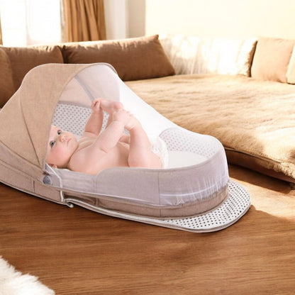 Lit Bebe Pliable - CozyNest™ - Kaki