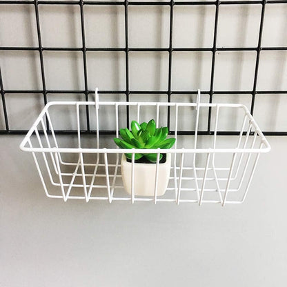 Rangement Mural - ClutterGrid™ - Panier Rectangle Blanc