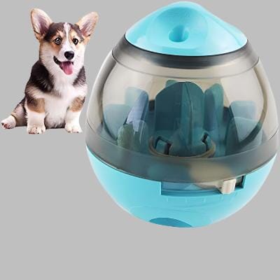 Distributeur de Croquettes pour Chien - FeedMaze™ - Bleu