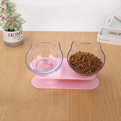 Gamelle Chat - CatDoubleBowl™ - Rose