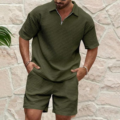 ENSEMBLE ETE HOMME - Moderno™ - Vert Militaire