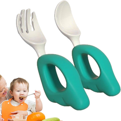 CUILLERE BEBE - LittleUtensils™ - Vert