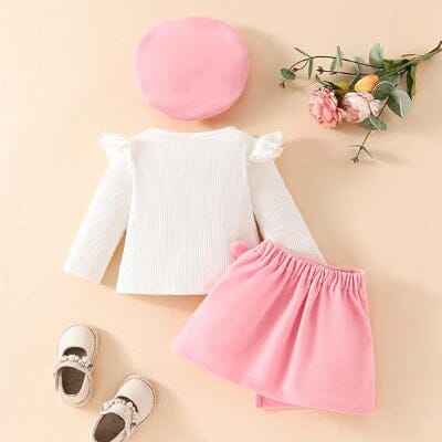 Ensemble Fille - FestiveCharm™ - Rose
