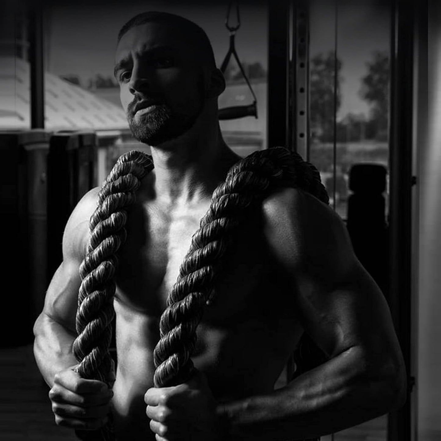 Corde Musculation - TitanSkip™ - Noir