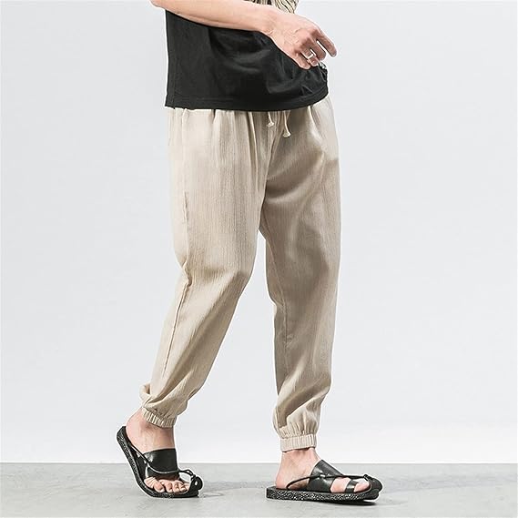 Pantalon en Lin Homme - ModestFlow™ - Beige