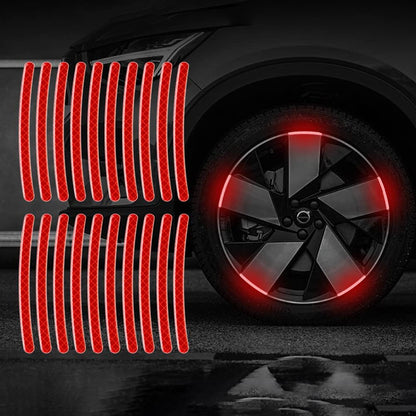 AUTOCOLLANT VOITURE - GlowWheel™ - Rouge