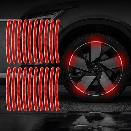 AUTOCOLLANT VOITURE - GlowWheel™ - Rouge