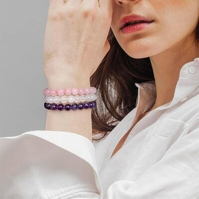 CrystalBracelets™ - Rose Violet