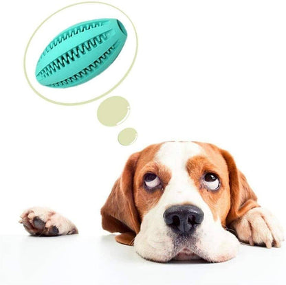 Jouet Interactif pour Chien - ChewBounceBall™ - Bleu Clair
