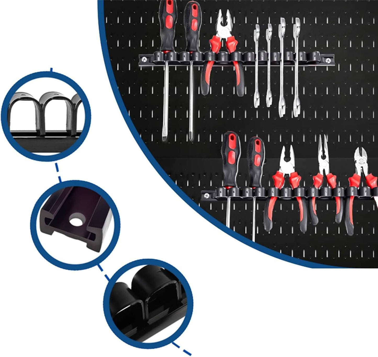 Porte Outils Mural - ToolRack™ - Noir