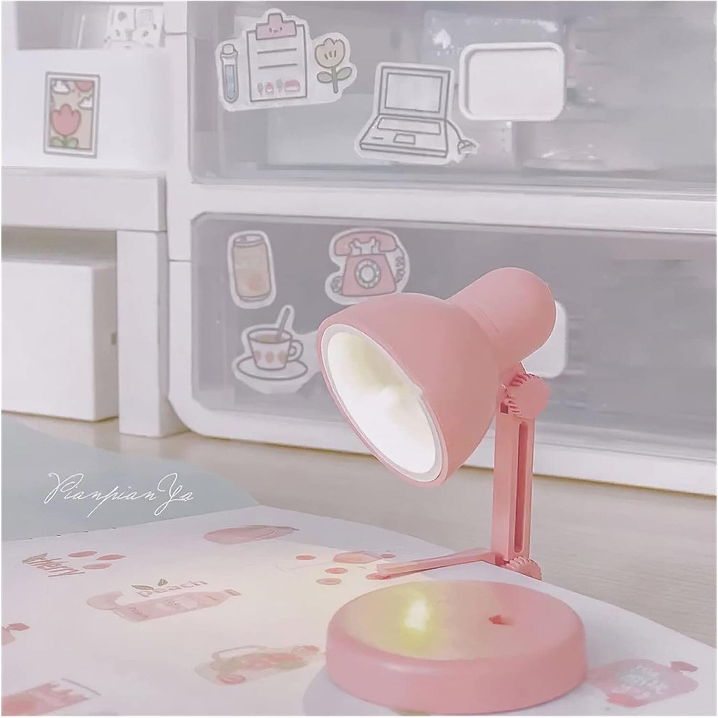 Lampe à Livre - MiniTableLamp™ - Rose