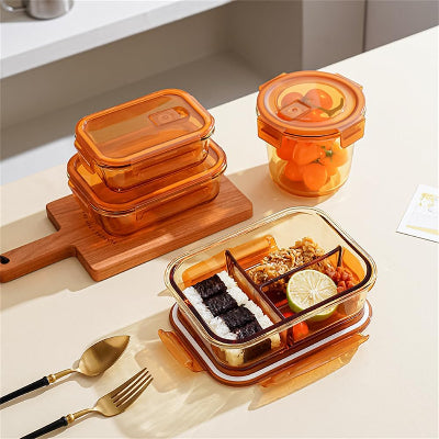 BOITE DE CONSERVATION ALIMENTAIRE - GlassSealBox™ - Marron