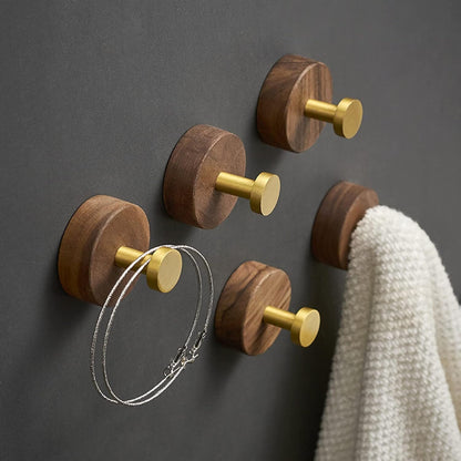 Crochet Mural - WoodHook™ - Rond Doré