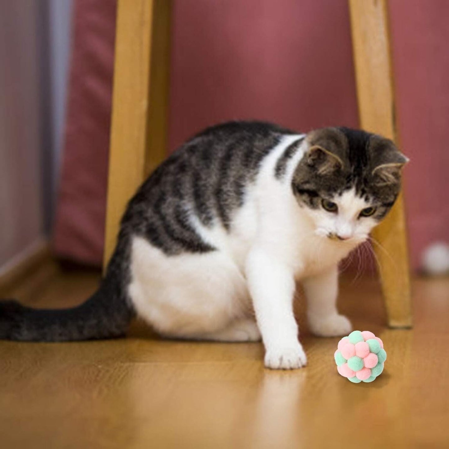 Balle pour Chat - JingleChase™ - Rose