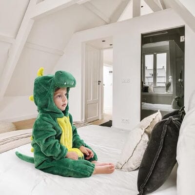 Pyjama Bebe - FluffyToddler™ - Dinosaure Vert