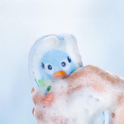 Eponge de Bain - CartoonBathSpong™ - Penguin Bleu