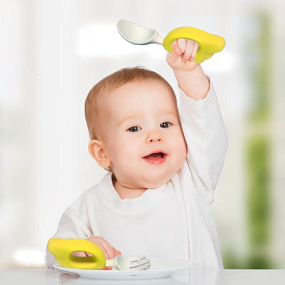 CUILLERE BEBE - LittleUtensils™ - Jaune