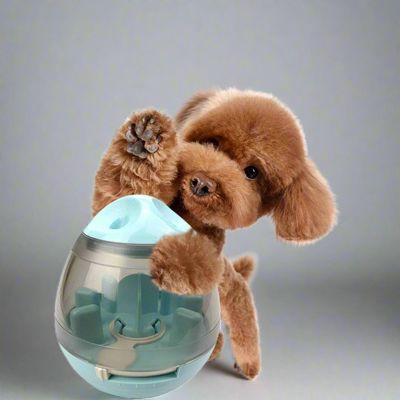 Distributeur de Croquettes pour Chien - FeedMaze™ - Bleu