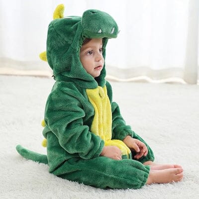 Pyjama Bebe - FluffyToddler™ - Dinosaure Vert