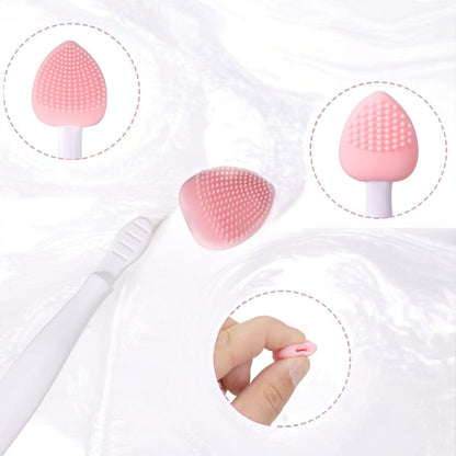Brosse Nettoyante pour le Visage - DoubleSilkBrush™ - Cœur Rose