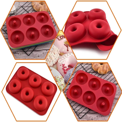 Moule à Donuts - SoftBake™ - Rouge