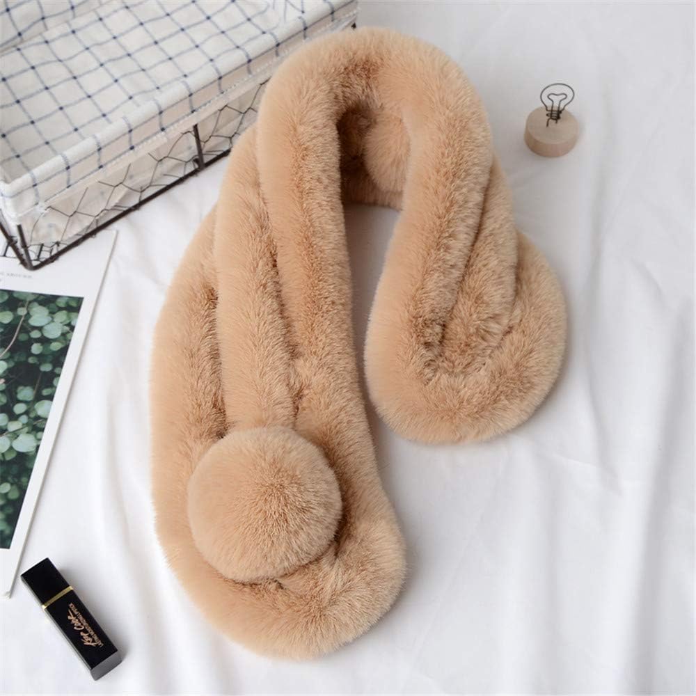 Écharpe Femme Hiver - CozyFurWrap™ - Marron