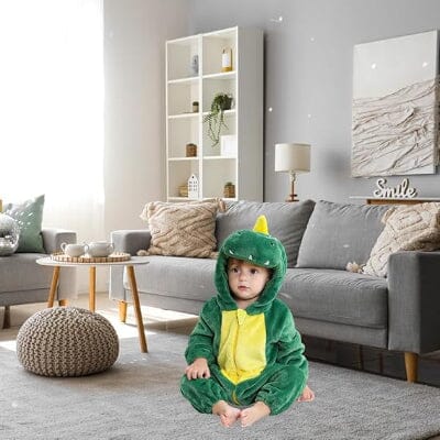 Pyjama Bebe - FluffyToddler™ - Dinosaure Vert